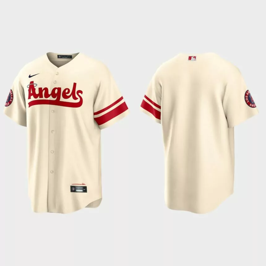 Los Angeles Angels 2022 City Connect Replica Team Jersey – Cream