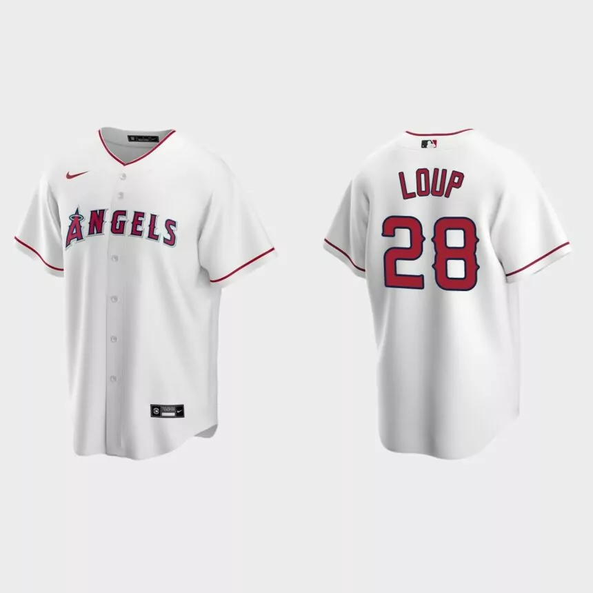 Los Angeles Angels Aaron Loup Replica Home Jersey – White