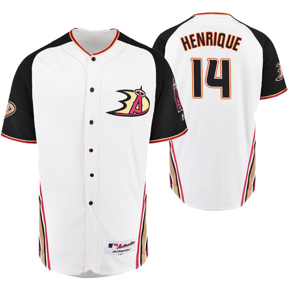 Los Angeles Angels Adam Henrique White Crossover Los Angeles Angels Flex Base Jersey
