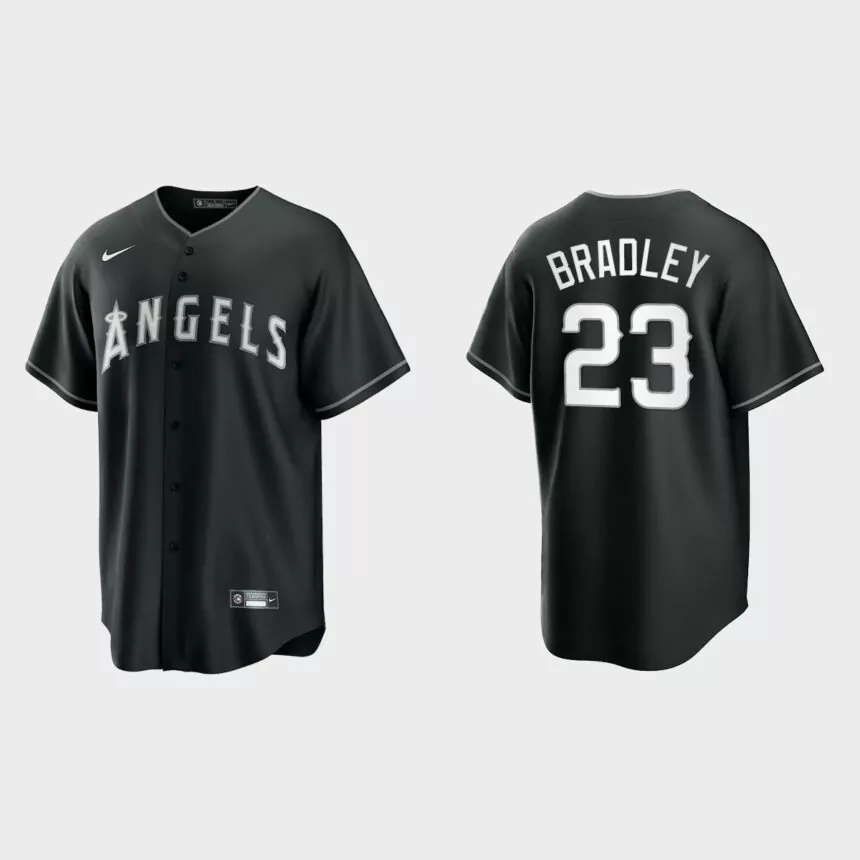 Los Angeles Angels Archie Bradley Replica Official Jersey – Black White