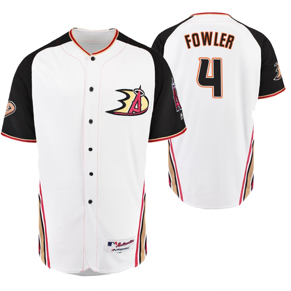 Los Angeles Angels Cam Fowler White Crossover Los Angeles Angels Flex Base Jersey