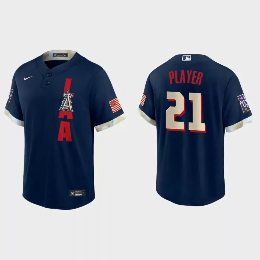 Los Angeles Angels Custom 2021 MLB All-Star Game Replica Jersey – Navy