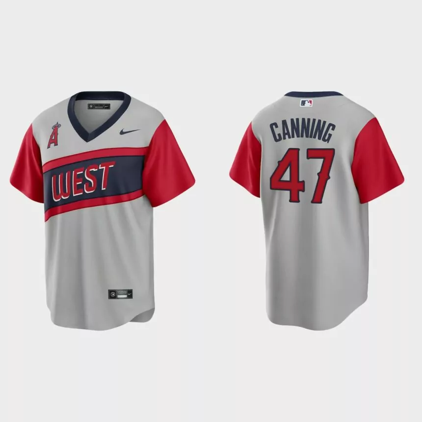 Los Angeles Angels Griffin Canning 2021 Little League Classic Road Replica Jersey – Gray