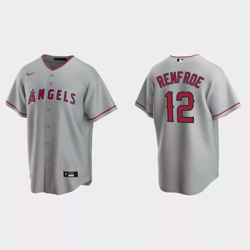 Los Angeles Angels Hunter Renfroe Replica Road Jersey – Gray