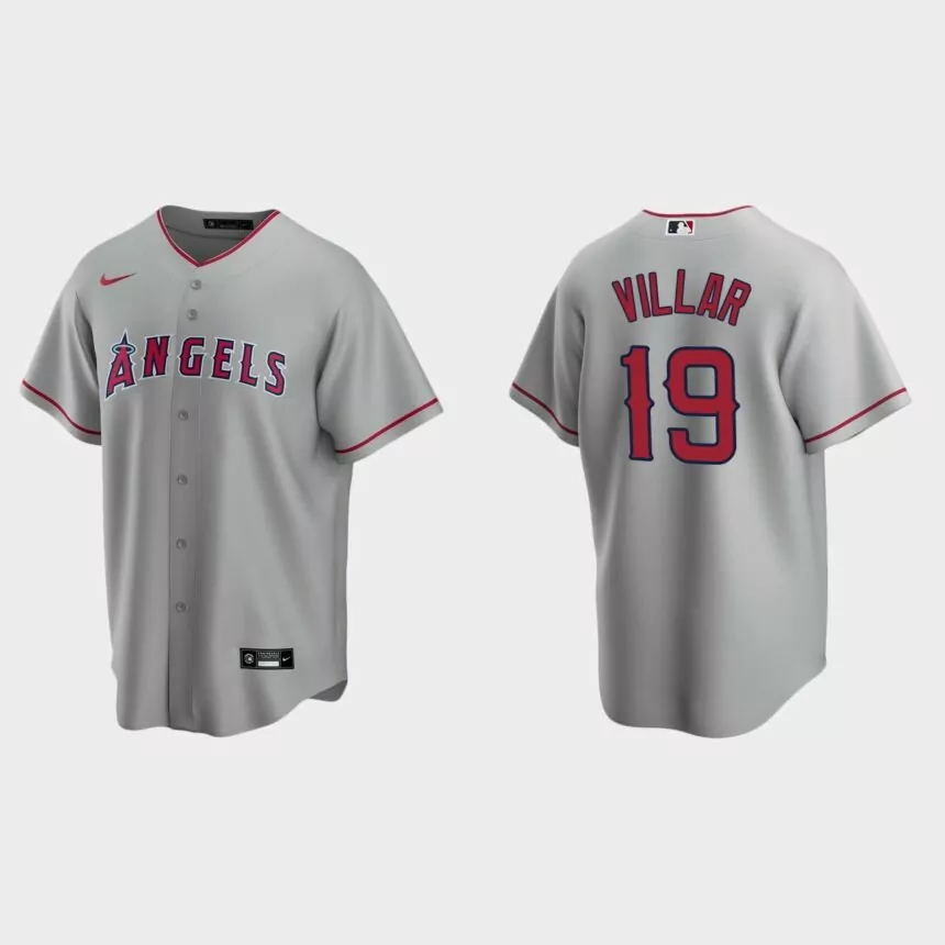 Los Angeles Angels Jonathan Villar Replica Road Jersey – Gray