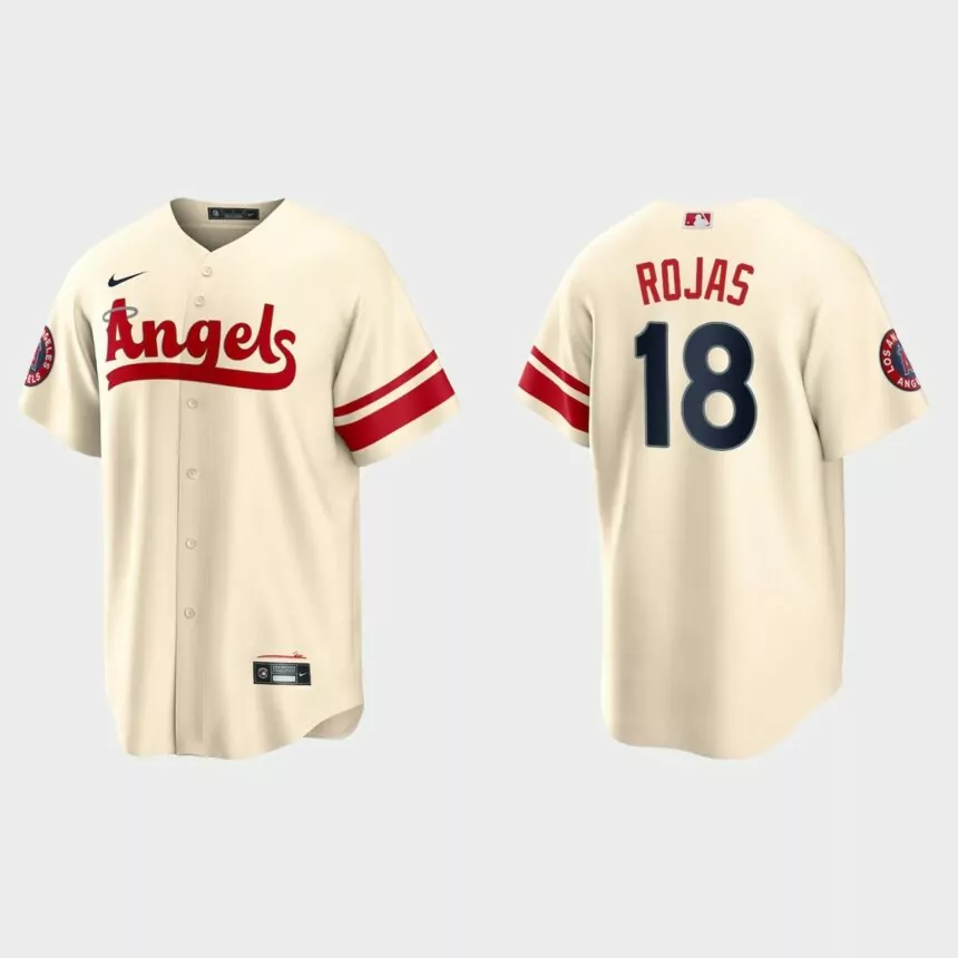 Los Angeles Angels Jose Rojas 2022 City Connect Replica Jersey – Cream