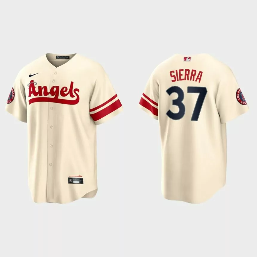 Los Angeles Angels Magneuris Sierra 2022 City Connect Replica Jersey – Cream
