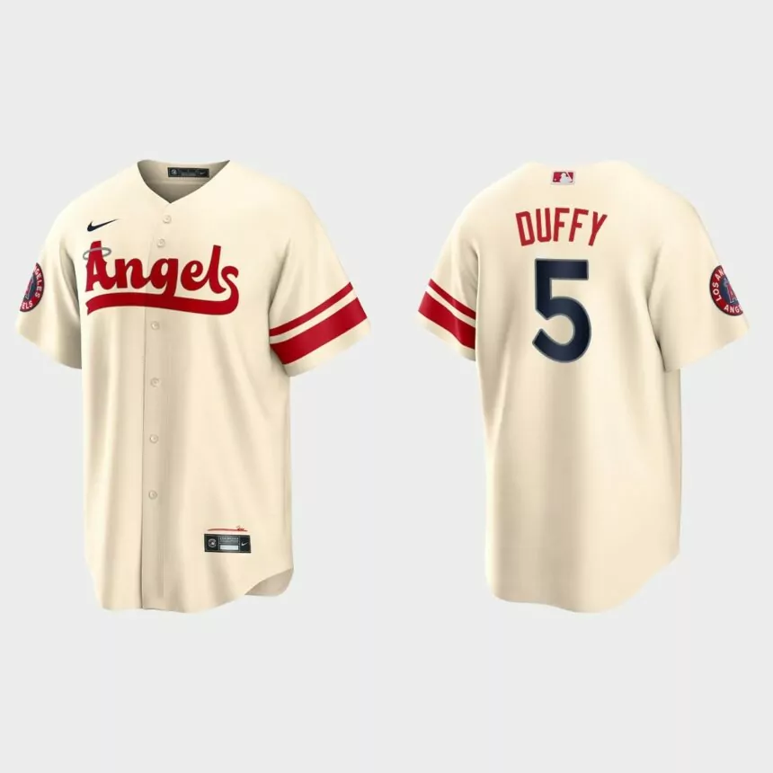 Los Angeles Angels Matt Duffy 2022 City Connect Replica Jersey – Cream