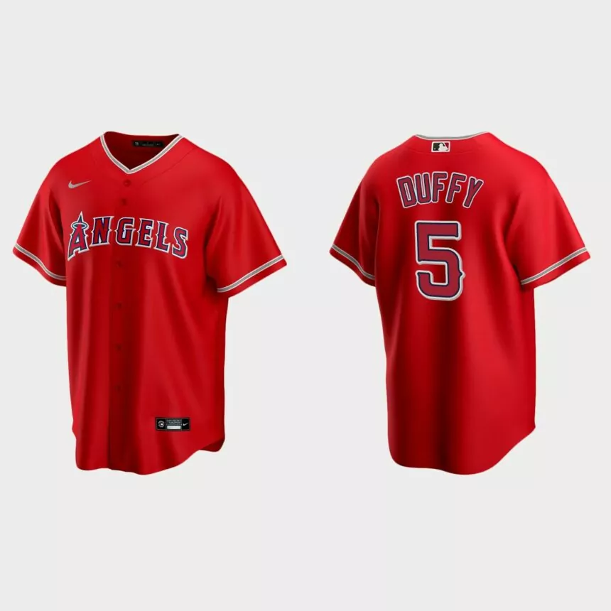 Los Angeles Angels Matt Duffy Replica Alternate Jersey – Red