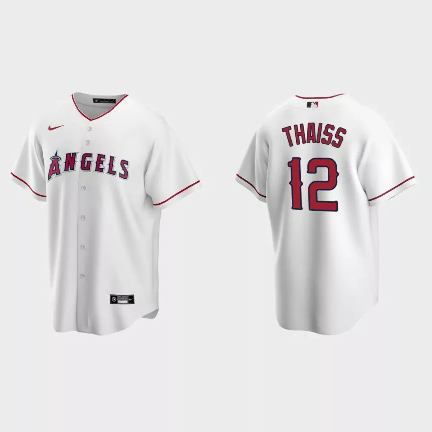 Los Angeles Angels Matt Thaiss Replica Home Jersey – White