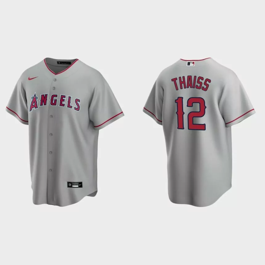 Los Angeles Angels Matt Thaiss Replica Road Jersey – Gray