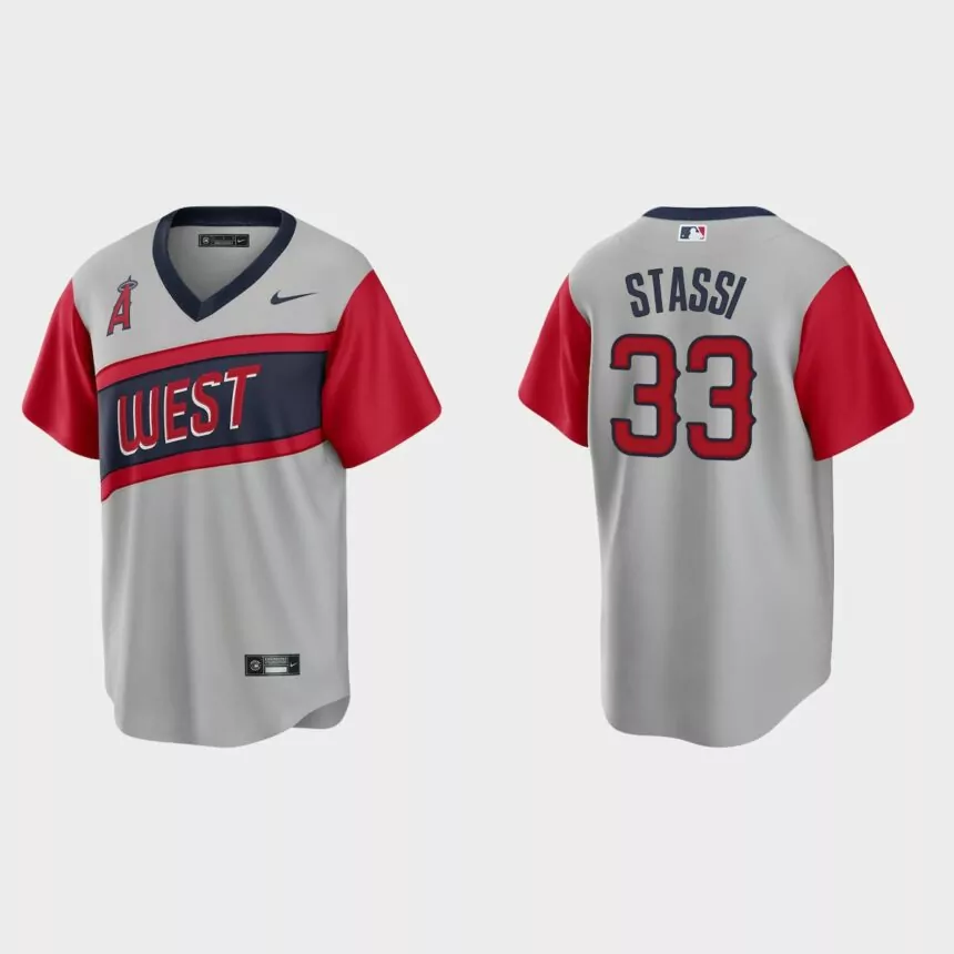 Los Angeles Angels Max Stassi 2021 Little League Classic Road Replica Jersey – Gray