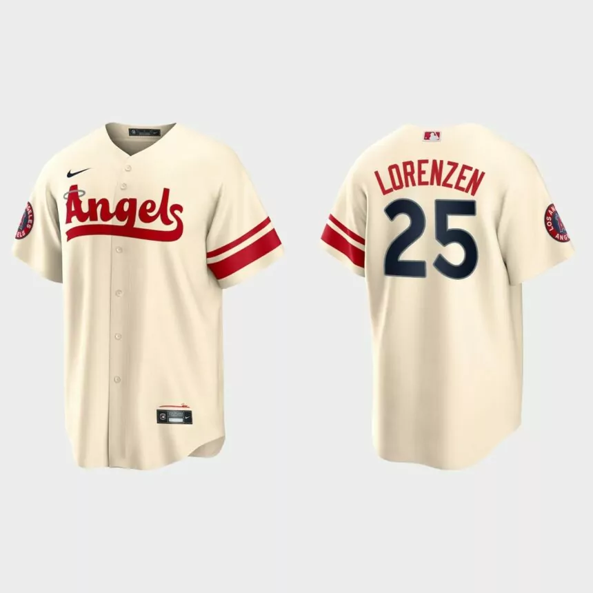 Los Angeles Angels Michael Lorenzen 2022 City Connect Replica Jersey – Cream