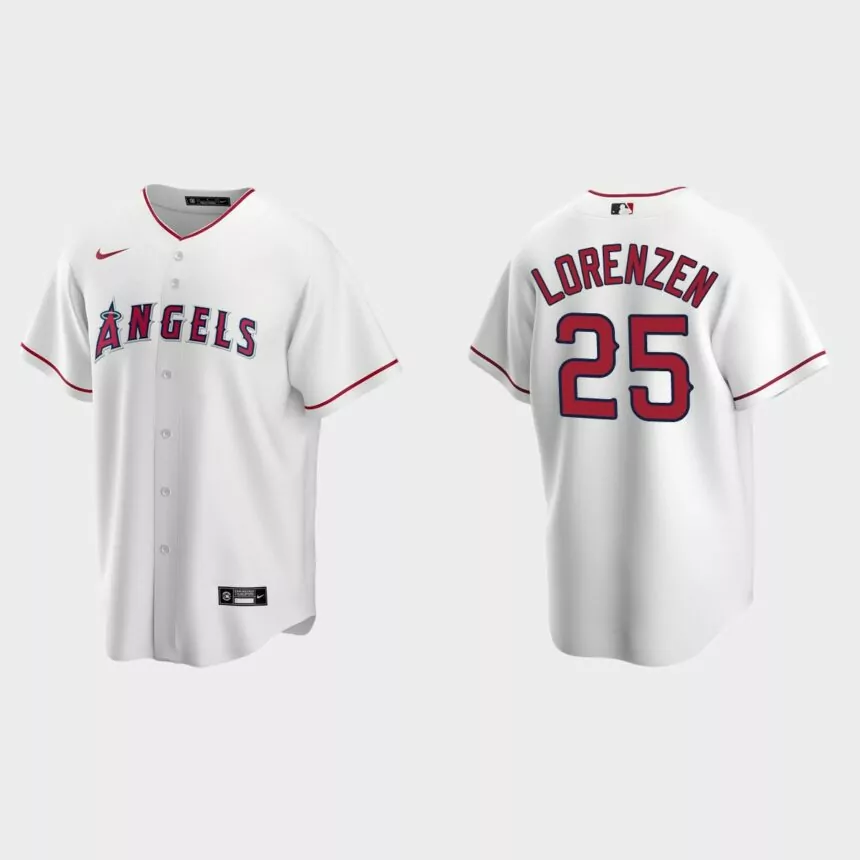Los Angeles Angels Michael Lorenzen Replica Home Jersey – White