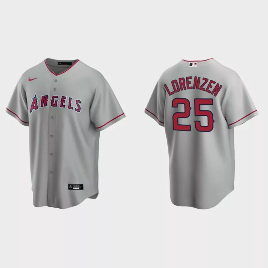 Los Angeles Angels Michael Lorenzen Replica Road Jersey – Gray