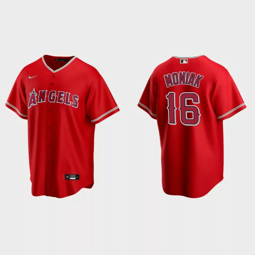 Los Angeles Angels Mickey Moniak Replica Alternate Jersey – Red