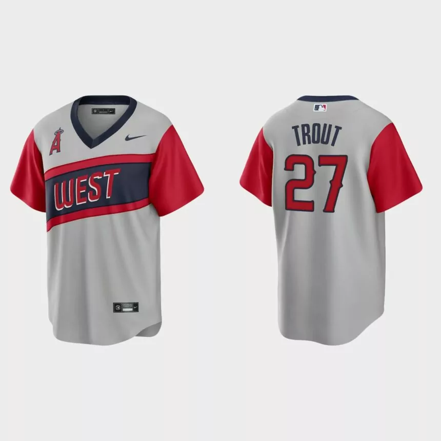 Los Angeles Angels Mike Trout 2021 Little League Classic Road Replica Jersey – Gray