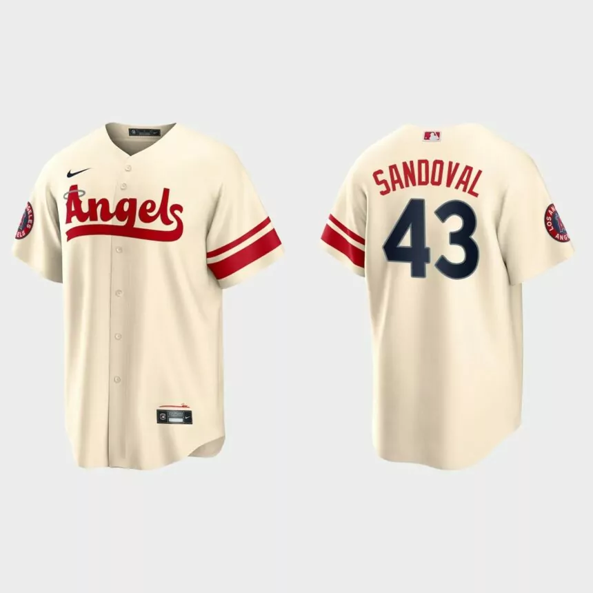 Los Angeles Angels Patrick Sandoval 2022 City Connect Replica Jersey – Cream
