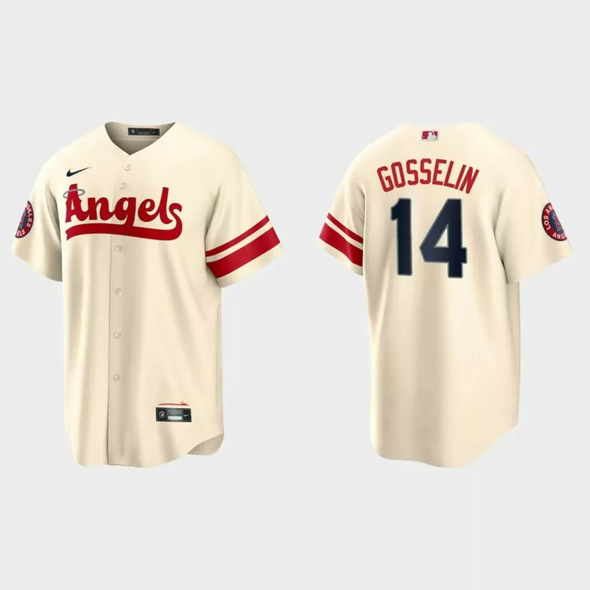 Los Angeles Angels Phil Gosselin 2022 City Connect Replica Jersey – Cream