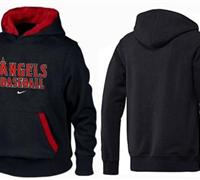 Los Angeles Angels Pullover Hoodie Black & Red