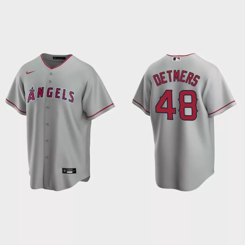 Los Angeles Angels Reid Detmers Replica Road Jersey – Gray