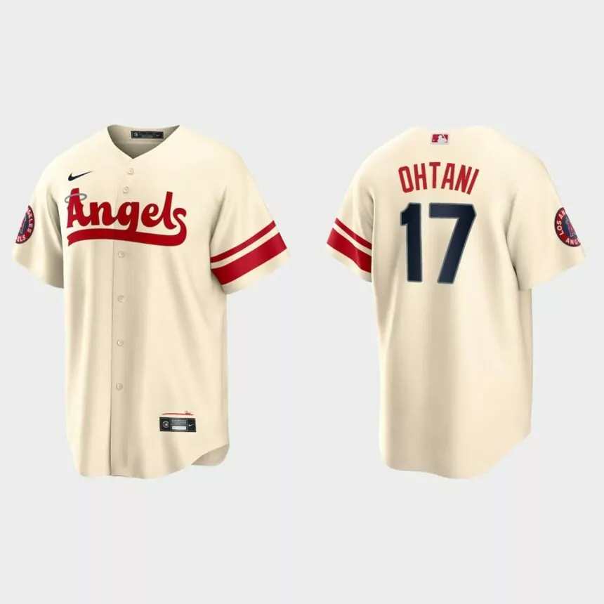 Los Angeles Angels Shohei Ohtani 2022 City Connect Replica Jersey – Cream