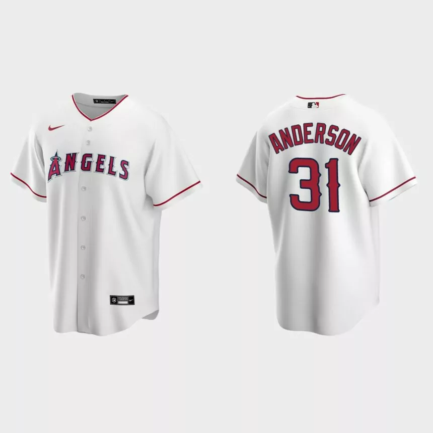 Los Angeles Angels Tyler Anderson Replica Home Jersey – White