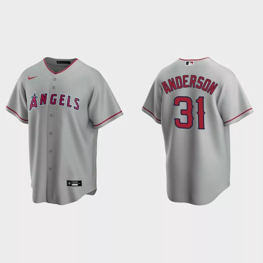 Los Angeles Angels Tyler Anderson Replica Road Jersey – Gray