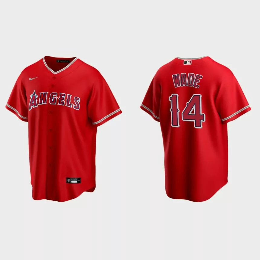 Los Angeles Angels Tyler Wade Replica Alternate Jersey – Red