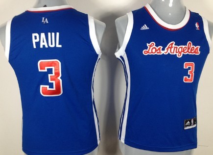 Los Angeles Clippers #3 Chris Paul Revolution 30 Swingman Blue Womens Jersey