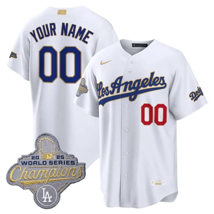 Los Angeles Dodgers   Custom Jersey - All Stitched
