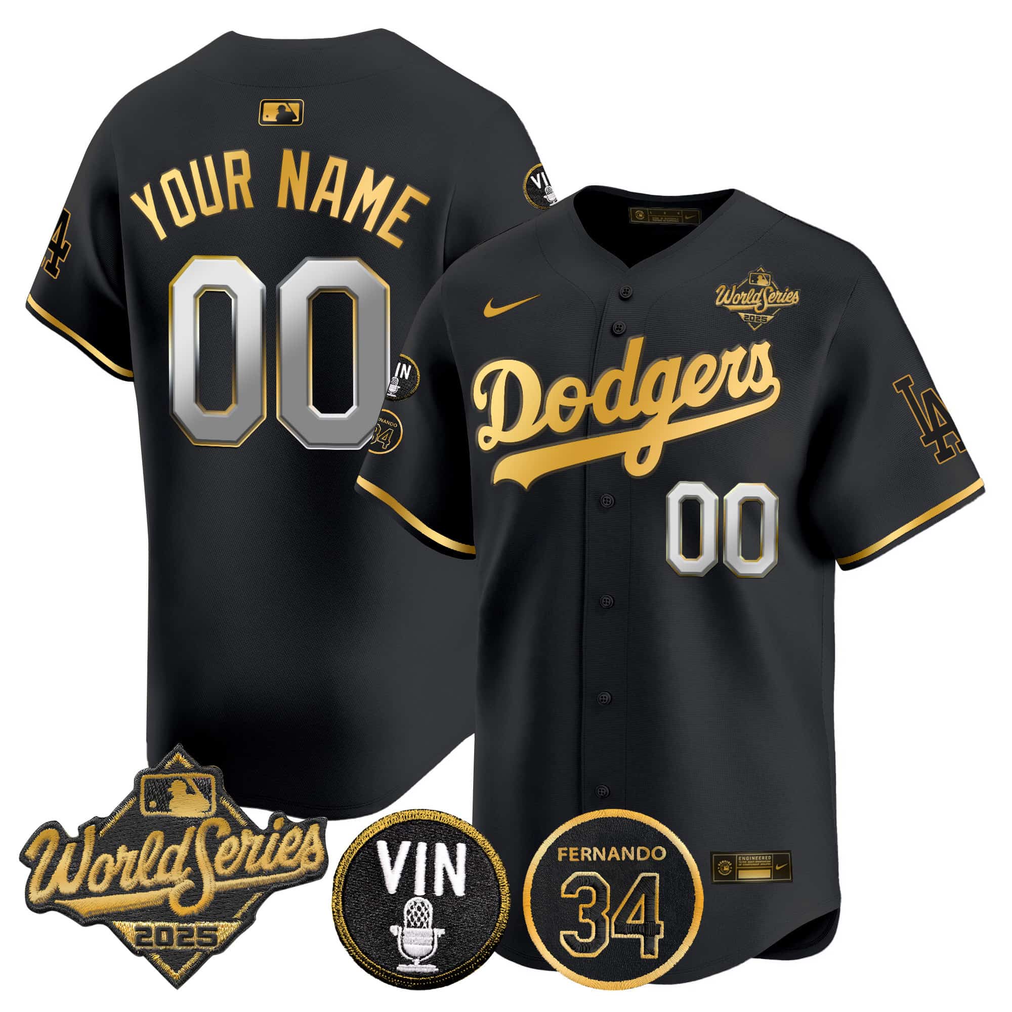 Los Angeles Dodgers   Vapor  Premier Limited  Custom Jersey – All Stitched
