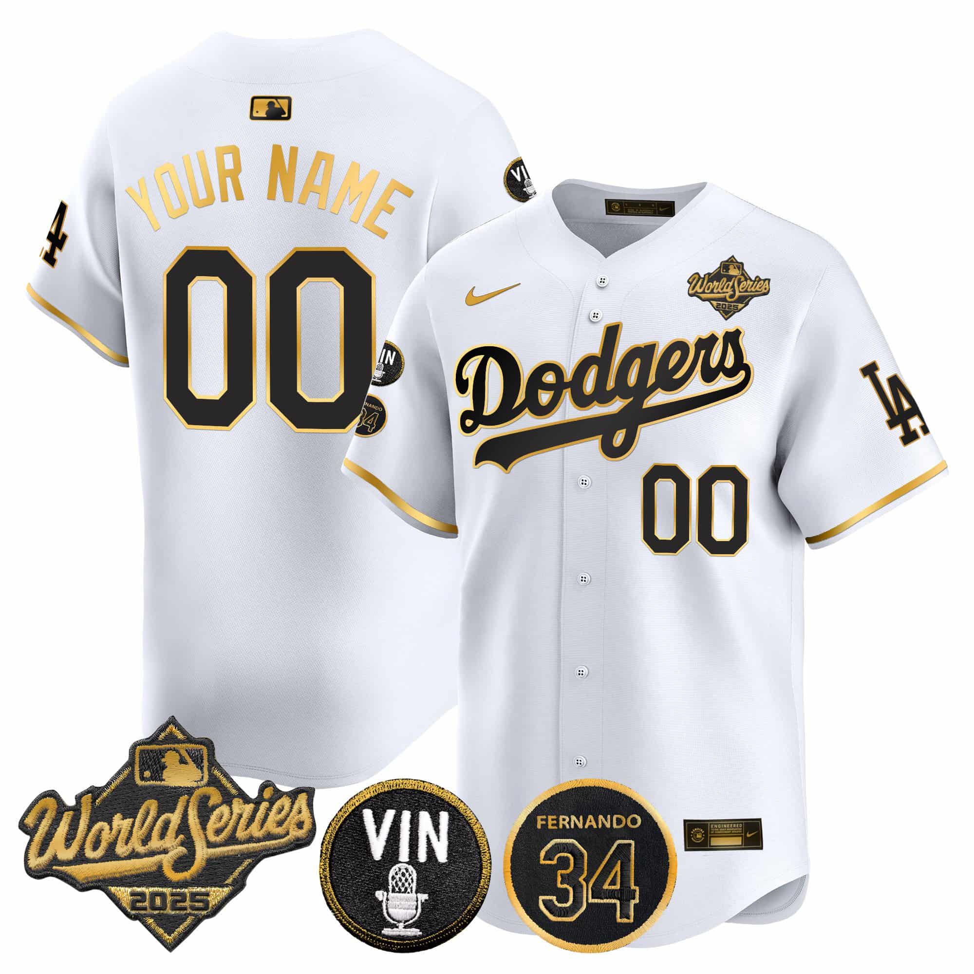 Los Angeles Dodgers   Vapor Premier Limited   Custom Jersey – All Stitched