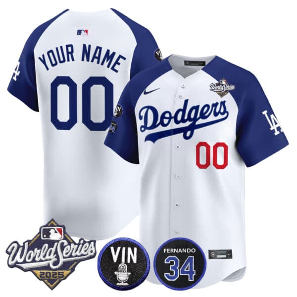 Los Angeles Dodgers   Vapor Premier Limited Custom Jersey  –   All Stitched