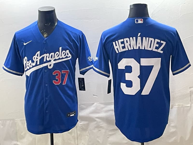 Los Angeles Dodgers   Vapor Premier Limited Jersey - All Stitched  37  Hernandez