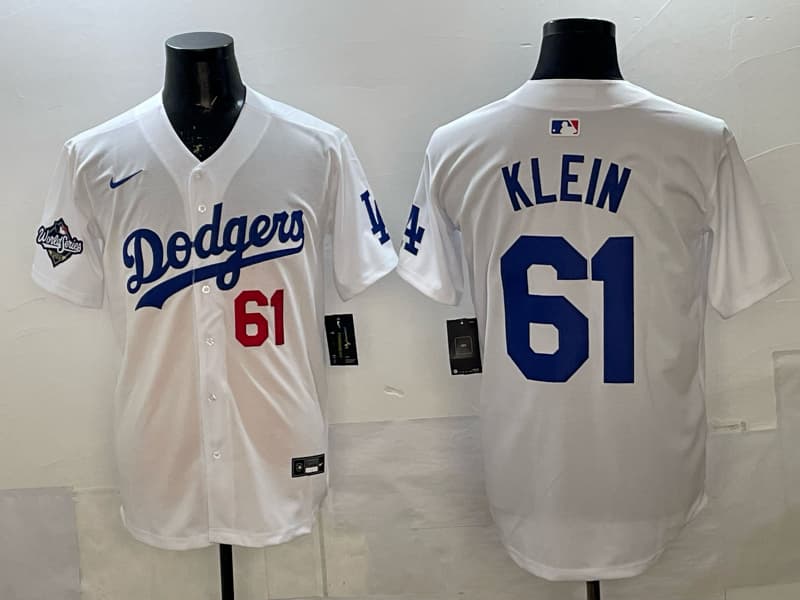Los Angeles Dodgers  2025 Jersey -  All Stitched  61 KLEIN