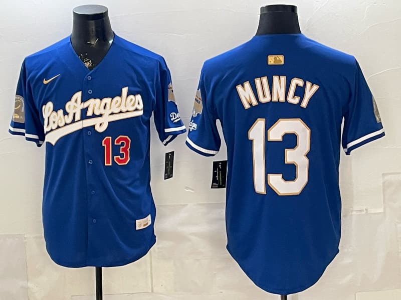 Los Angeles Dodgers  Vapor Premier  Limited Jersey - All   Stitched     MUNCY 13