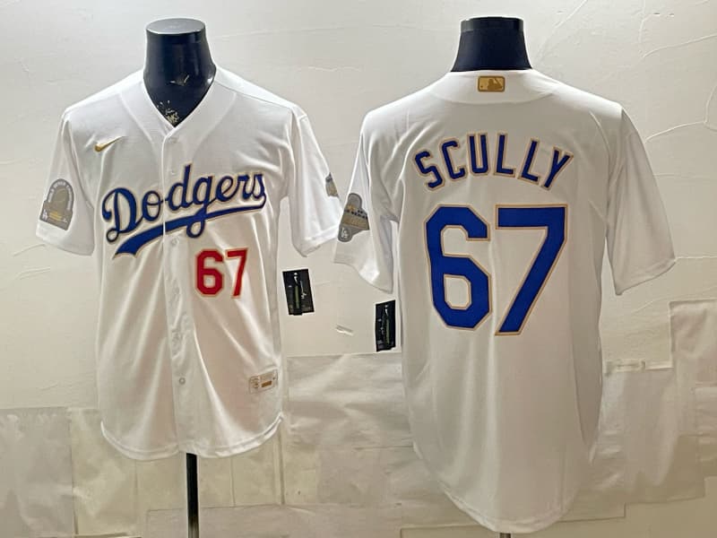 Los Angeles Dodgers  Vapor Premier  Limited Jersey - All Stitched   67 scully