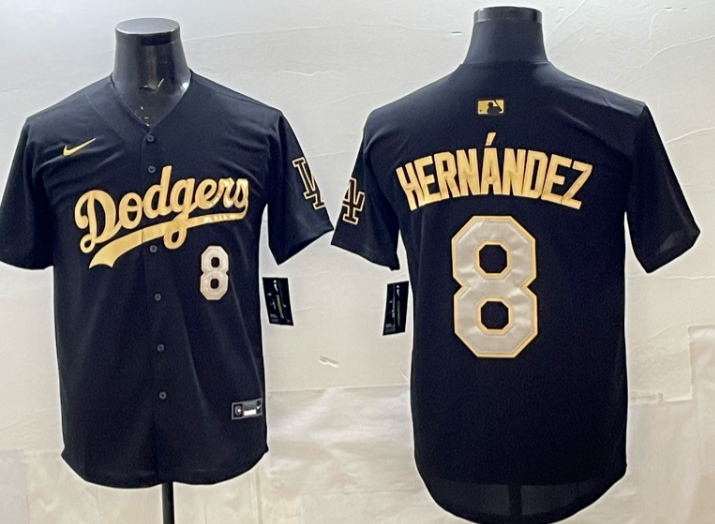 Los Angeles Dodgers 2025  Jersey - All Stitched  Kike Hernandez 8 Los Angeles Dodgers 2025  Jersey - All Stitched  Kike Hernandez 8