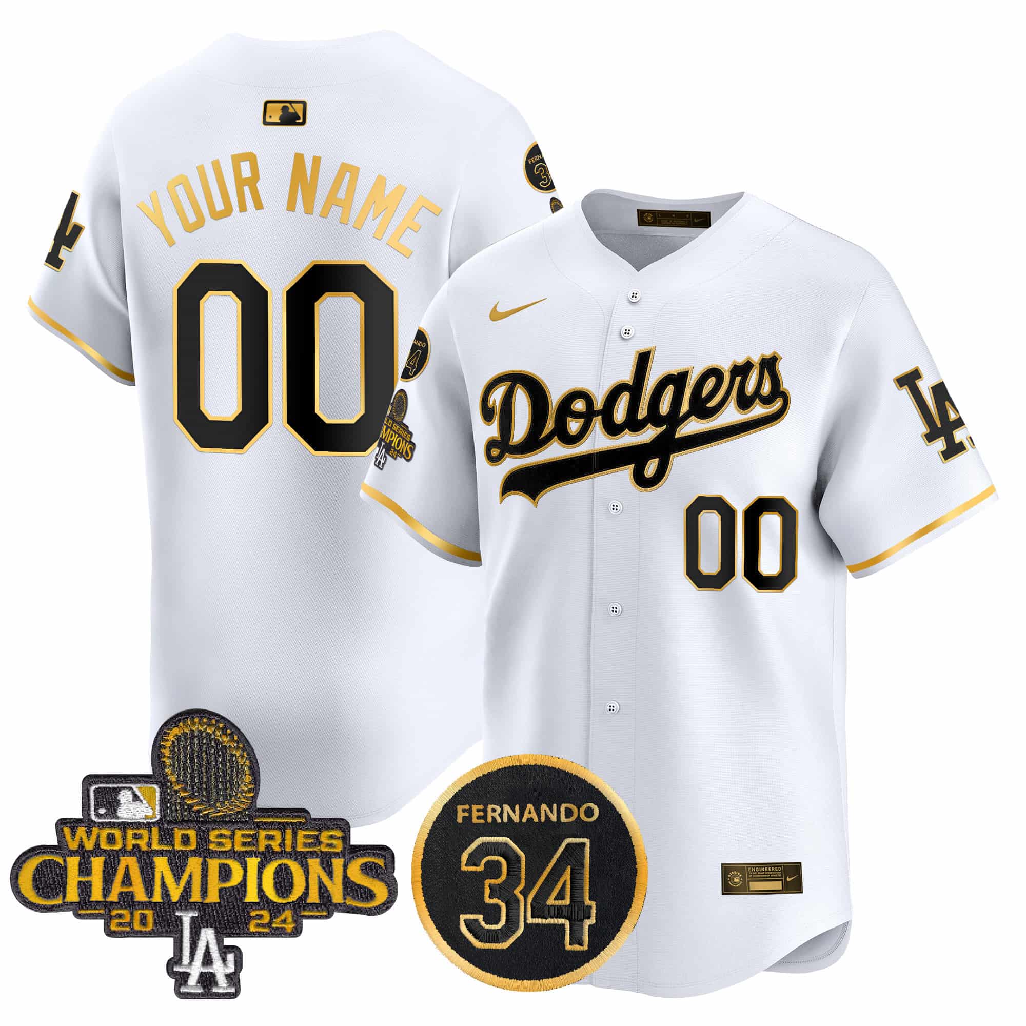 Los Angeles Dodgers 2025  Vapor Premier Limited Custom Jersey  – All Stitched