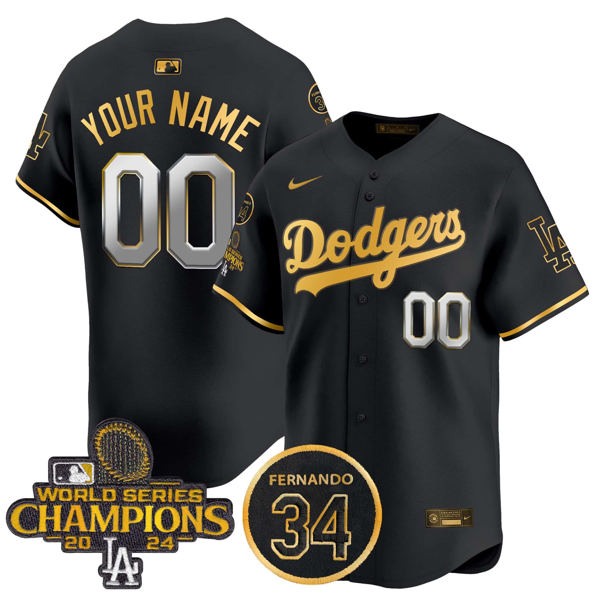 Los Angeles Dodgers 2025  Vapor Premier Limited Custom Jersey –    All Stitched