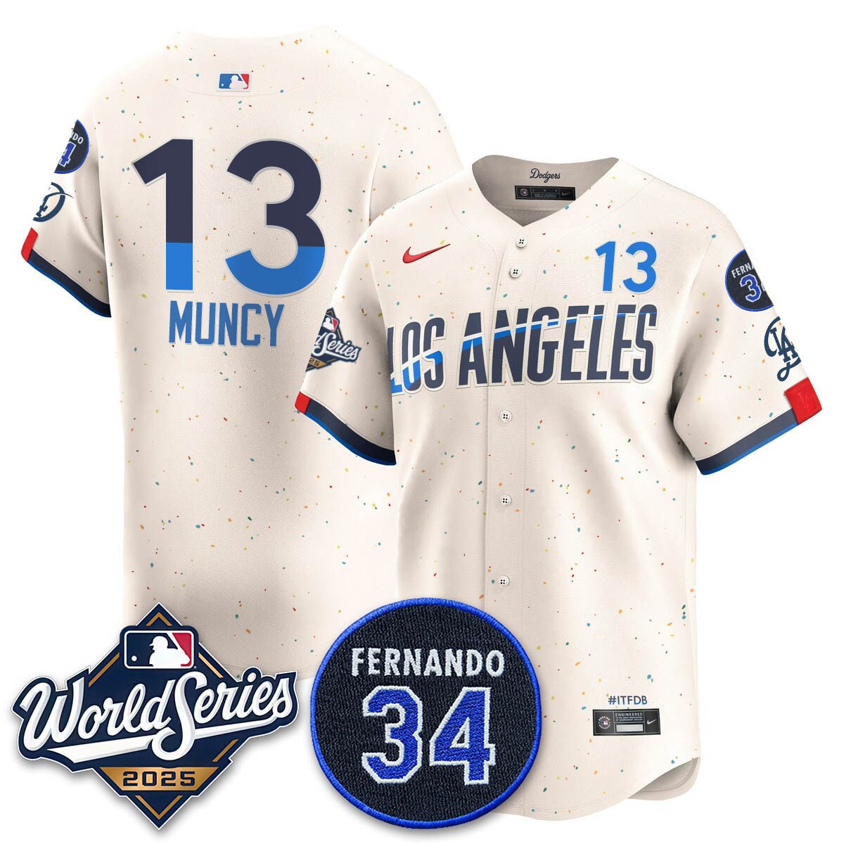 Los Angeles Dodgers 2025 National League Champions Jersey - All