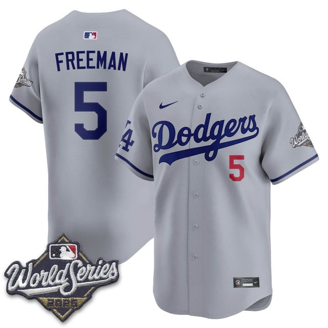 Los Angeles Dodgers 2025 World Series Jersey - All Stitched Freddie  Freeman - 5