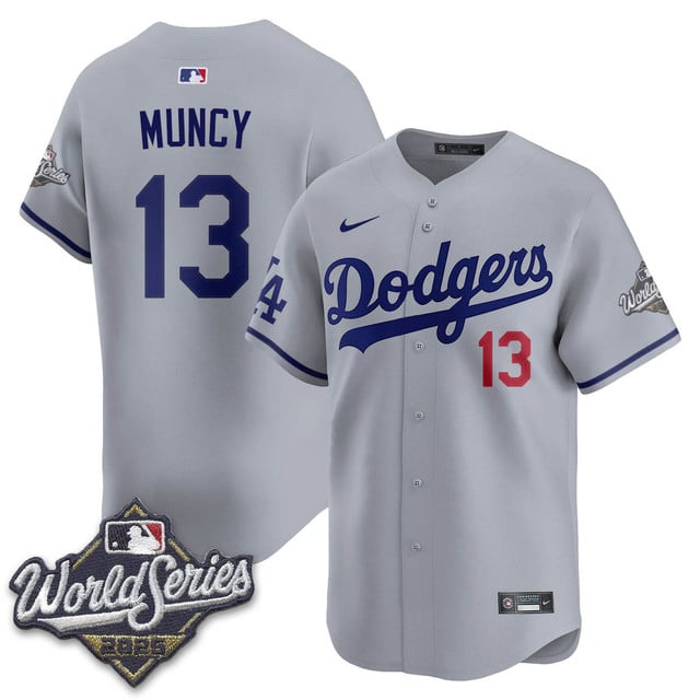 Los Angeles Dodgers 2025 World Series Jersey - All Stitched Max Muncy  -  13