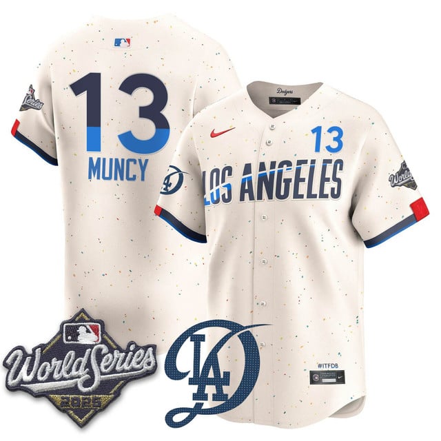 Los Angeles Dodgers 2025 World Series Jersey - All Stitched Max Muncy - 13