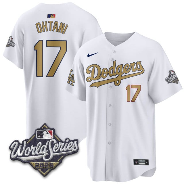 Los Angeles Dodgers 2025 World Series Jersey - All Stitched Shohei Ohtani -  17