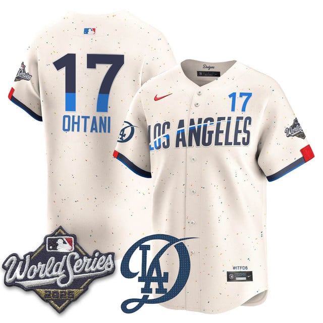 Los Angeles Dodgers 2025 World Series Jersey - All Stitched Shohei Ohtani - 17