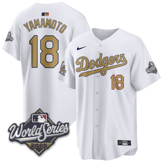 Los Angeles Dodgers 2025 World Series Jersey - All Stitched Yoshinobu   Yamamoto - 18