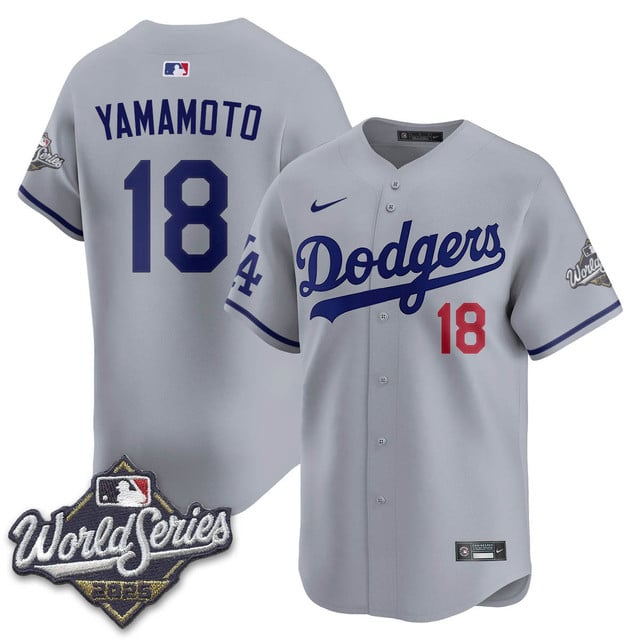 Los Angeles Dodgers 2025 World Series Jersey - All Stitched Yoshinobu  Yamamoto - 18