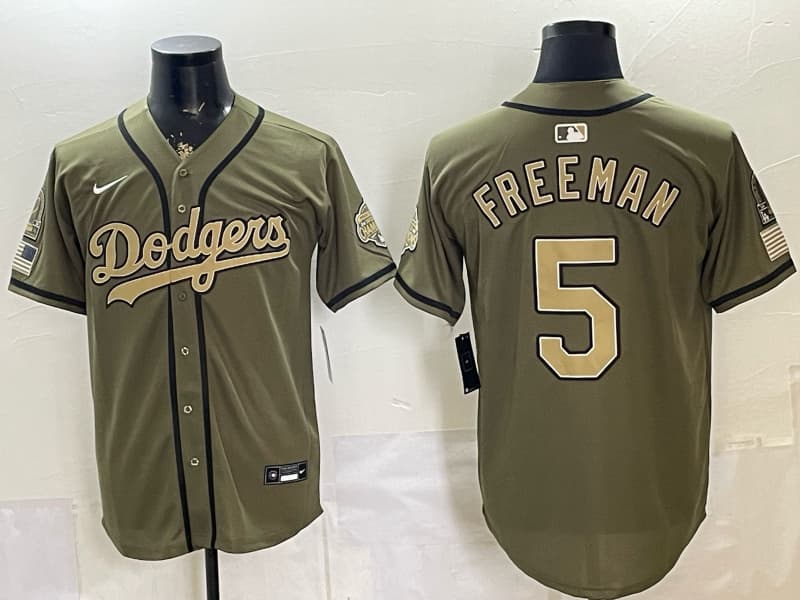 Los Angeles Dodgers 2026 Armed Forces Day Vapor Premier  Limited Jersey - All Stitched Freddie Freeman 5